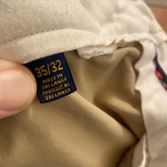 Polo Golf Ralph Lauren Pants Mens 35x32 Khaki Golf Classic Fit Cotton Stretch - Picture 16 of 16